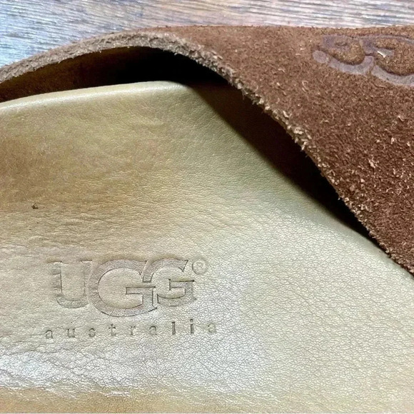 UGG Australia | Men’s Leather Slides / Sandals | Size 11 - Picture 7 of 8